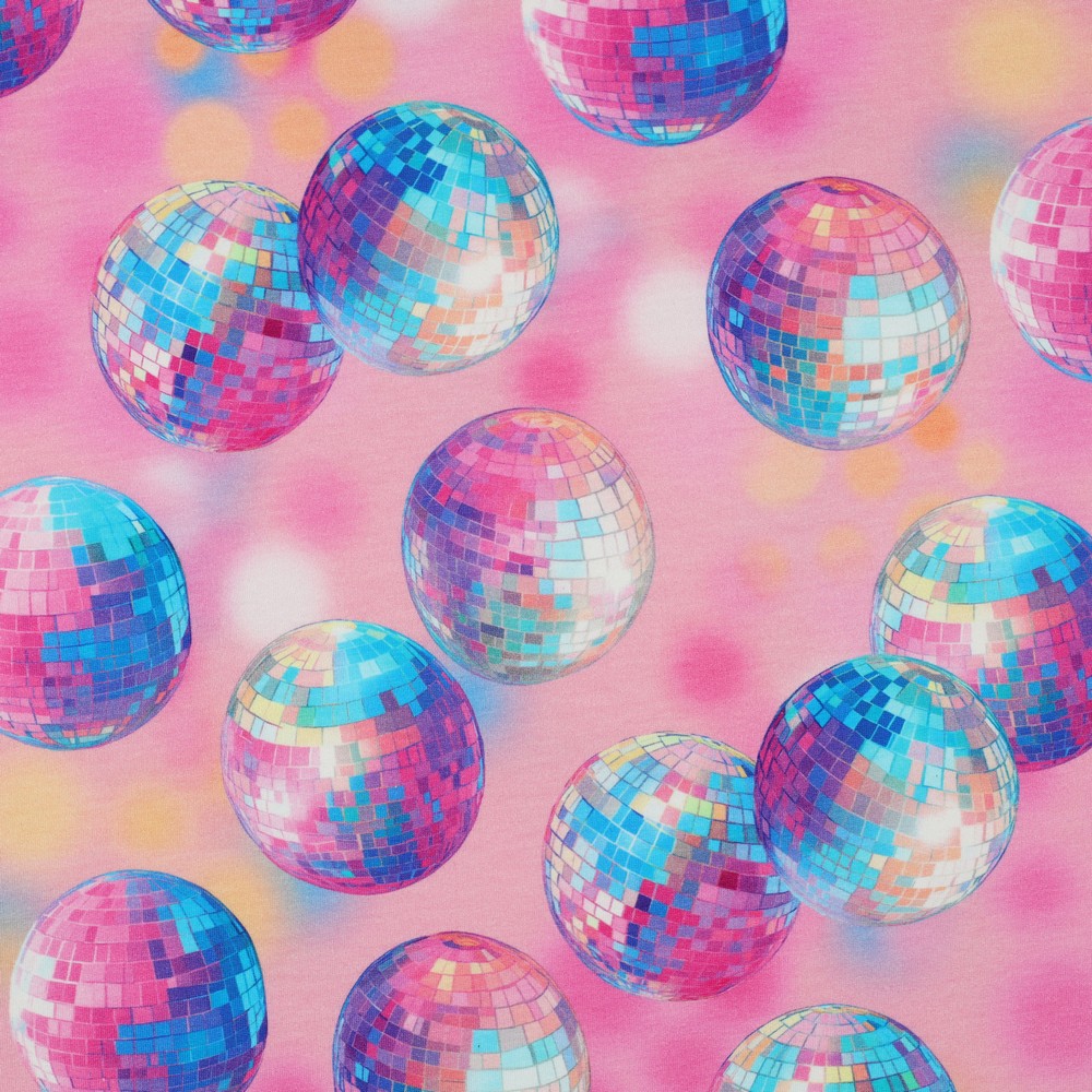 Discoballs french terry - Poppy Design