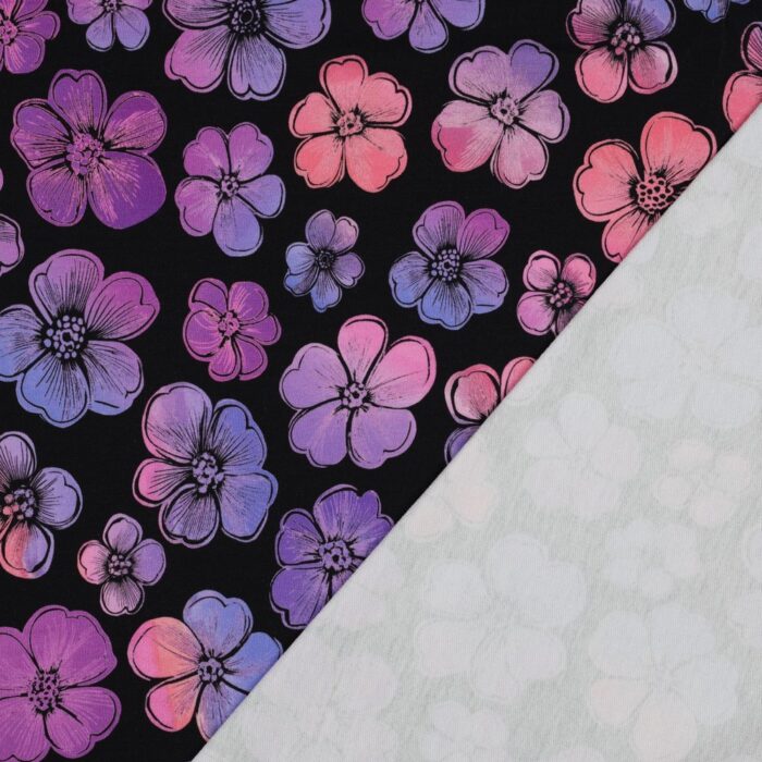 Wow flowers french terry - Poppy Design - Afbeelding 4