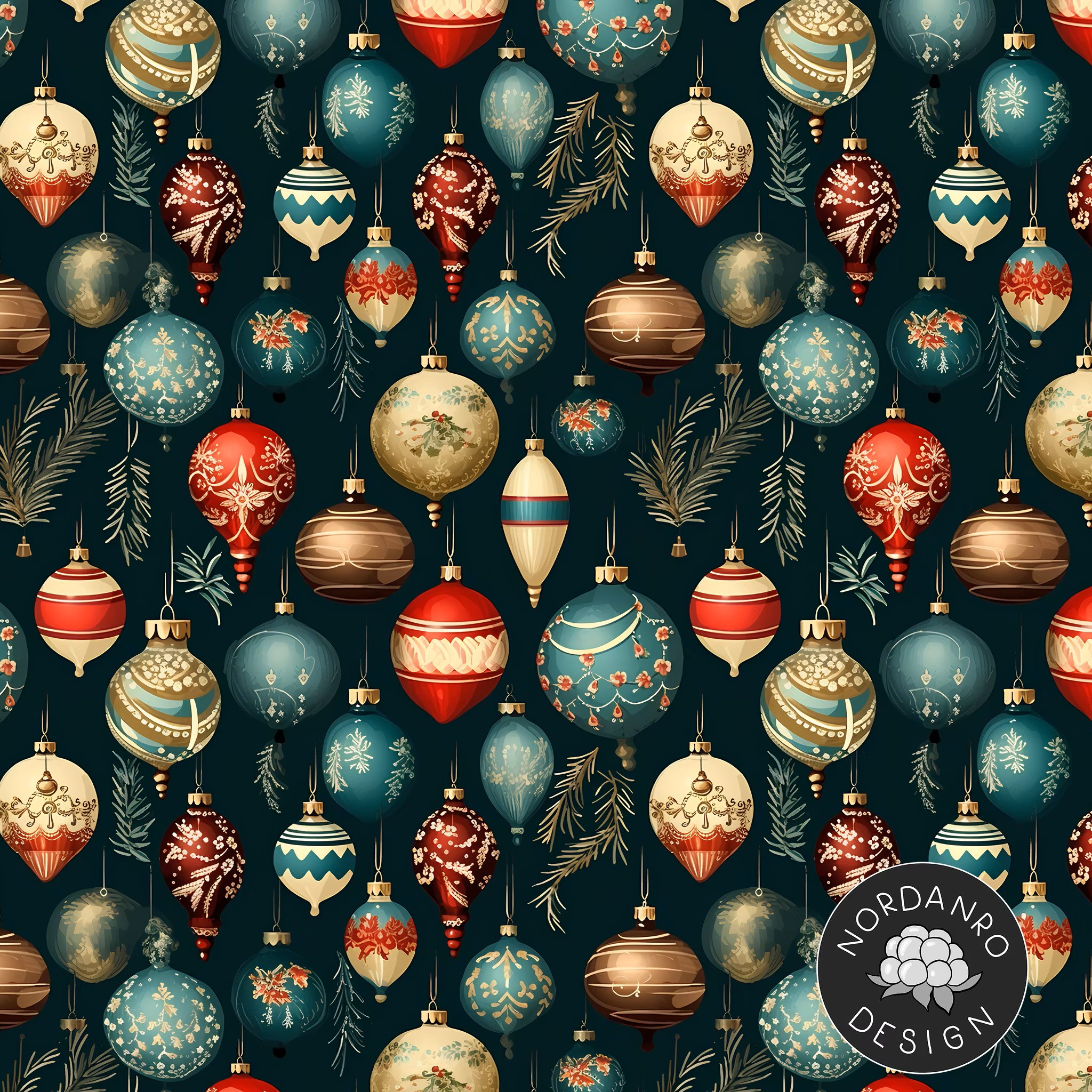 PRE ORDER Ornaments frehcy terry - NordanRo Design