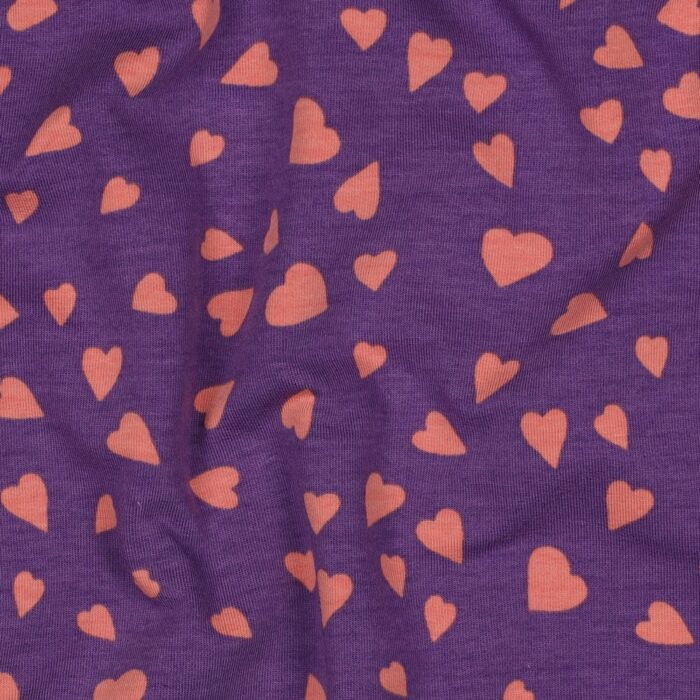 Hearts french terry - Poppy Design - Afbeelding 5