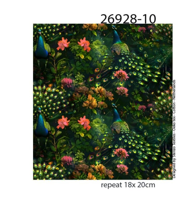 Peacock bloom - Stenzo Textiles - Afbeelding 4