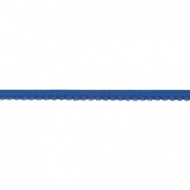 Elastisch kant met boogje - kobalt