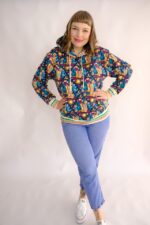 Cowgirls navy french terry - ALBstoffe - Afbeelding 5