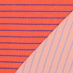 Badstof strepen oranje paars - Poppy Design - Afbeelding 3