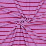 Badstof strepen roze fuchsia - Poppy Design - Afbeelding 3