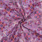 Stepped voile katoen paars gewatteerd - Poppy Design - Afbeelding 3