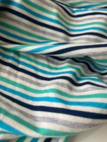 Tricot stepen navy/turquoise/groen - Deadstock - Afbeelding 3