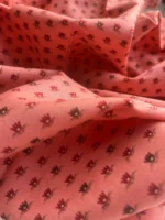 Indian cotton waterlily coral/pink - Deadstock - Afbeelding 4
