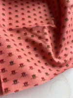 Indian cotton waterlily coral/pink - Deadstock - Afbeelding 3