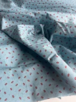 Indian cotton happy harvest stone blue - Deadstock - Afbeelding 4