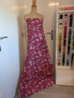 Pink and Purple abstract poplin - Deadstock - Afbeelding 3