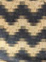 Satin viscose geometric black - Deadstock - Afbeelding 3