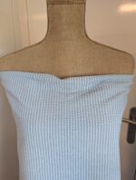Lichtblauw stripe seersucker - Deadstock - Afbeelding 3